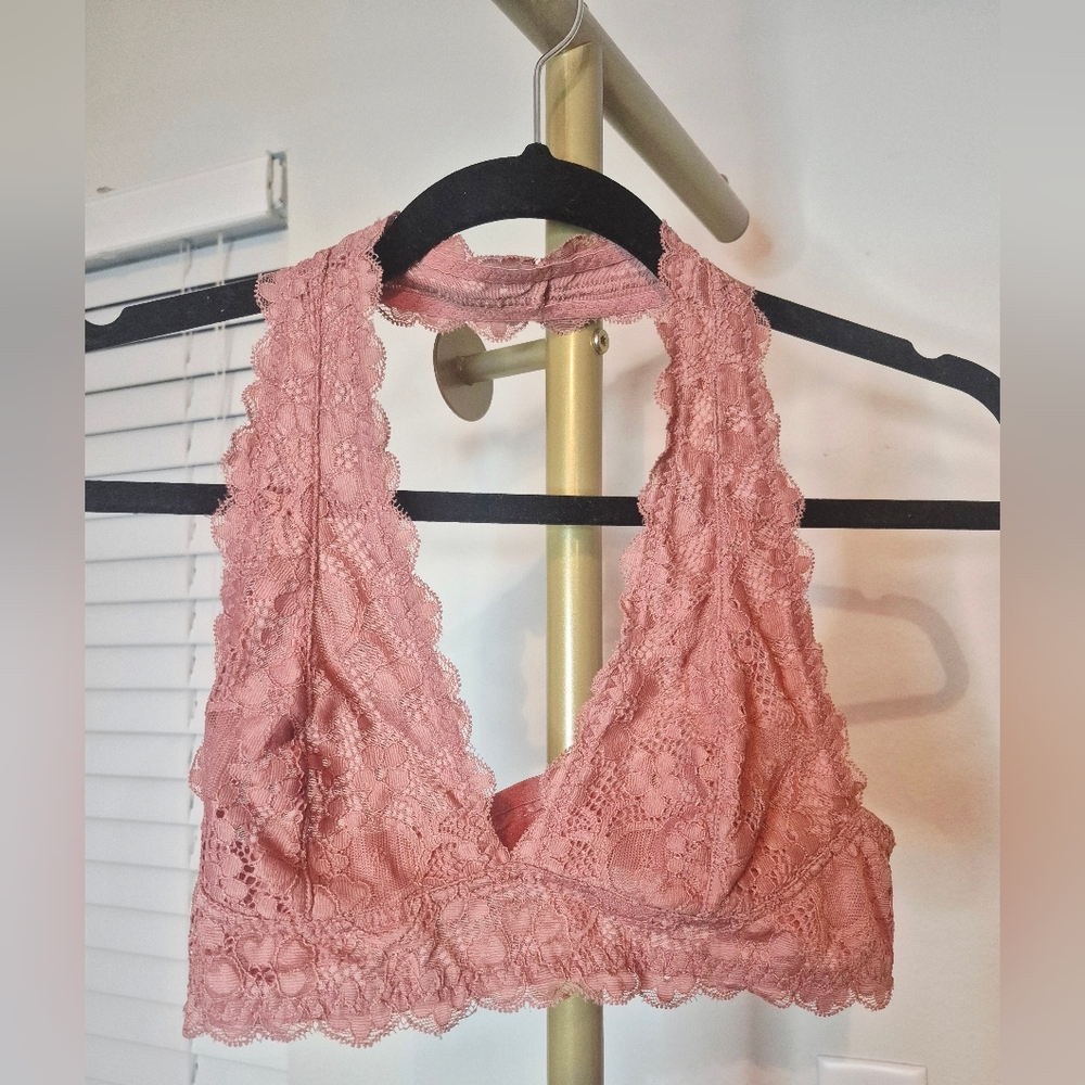 Intimately‎ By Free People Lace Halter Bralette